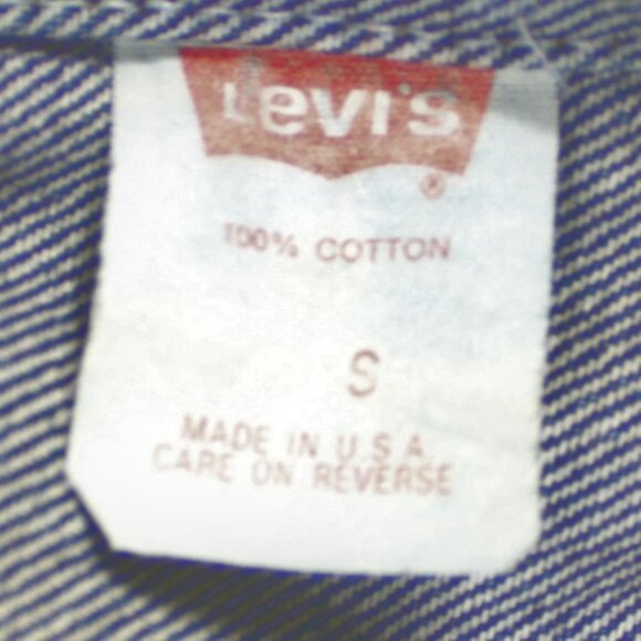 Levi Trucker Jacket Y2K Vintage Jaguar Sun Petroglyphs Logo Vintage, Sma… - Picture 14 of 15